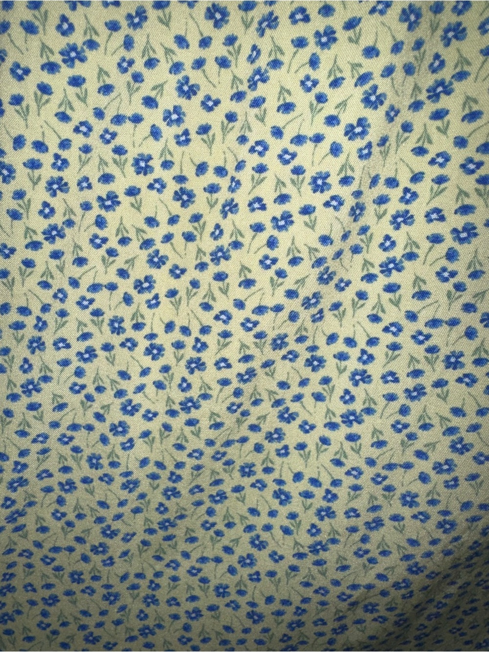 No Boundaries Cream Dress with Blue Floral Print - Picture 3 of 4